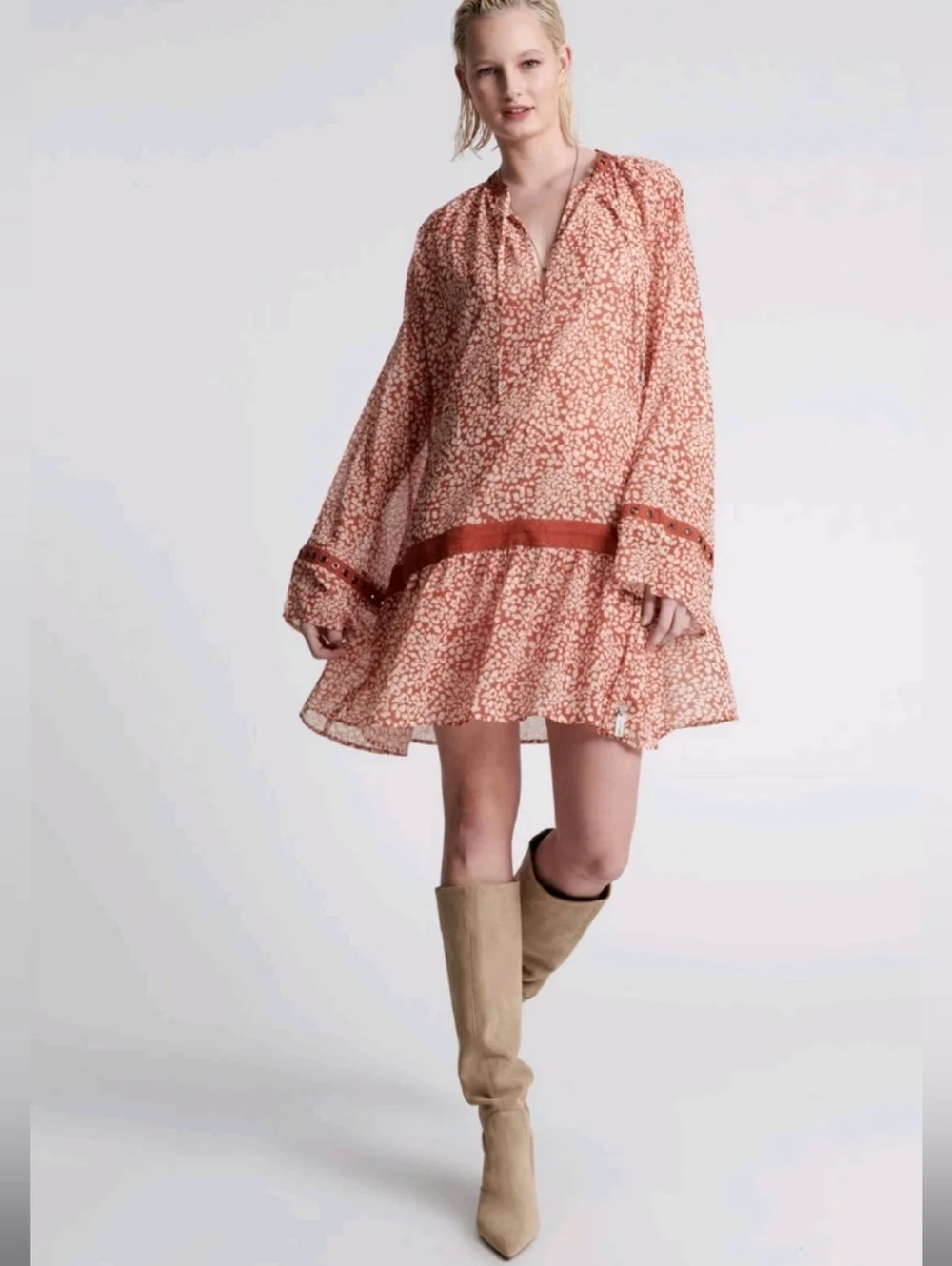 NWT One Teaspoon Night Prowler Dress - Tobacco - Picture 1 of 5